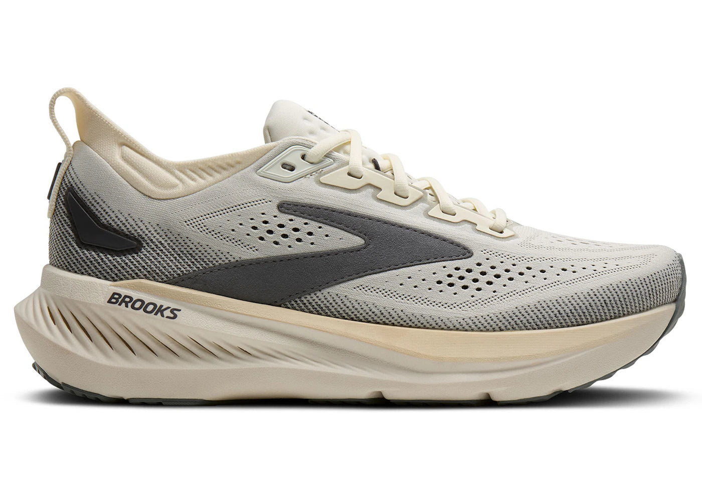 Brooks Glycerin 23 Coconut Bleached Sand Grey - vue 360
