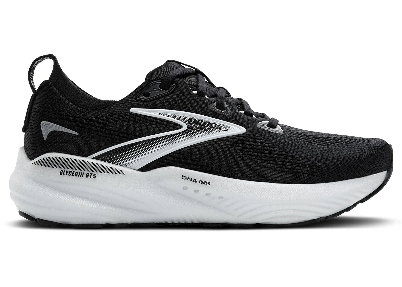 Brooks Glycerin GTS 22 Schwarz Grau Weiß - vue 360