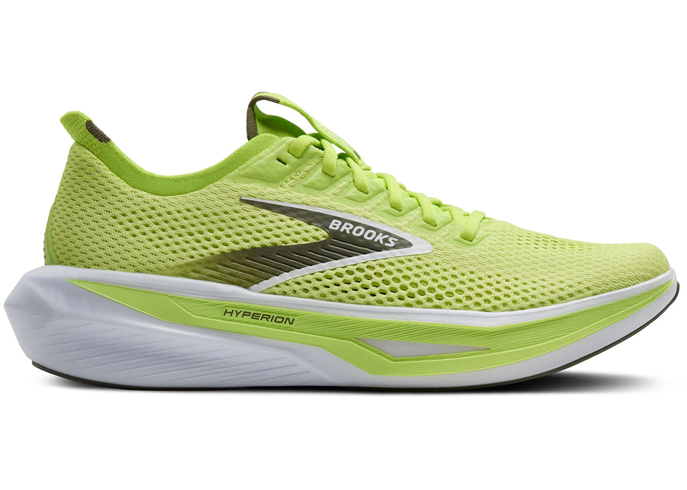 Brooks Hyperion 3 Sunny Lime Olive White - vue 360