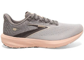 Brooks Launch 10 Grey Crystal Grey Pale Peach (Women's) - authentic Brooks sneakers