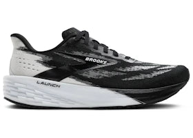 Brooks Launch 11 Black White - vue 360