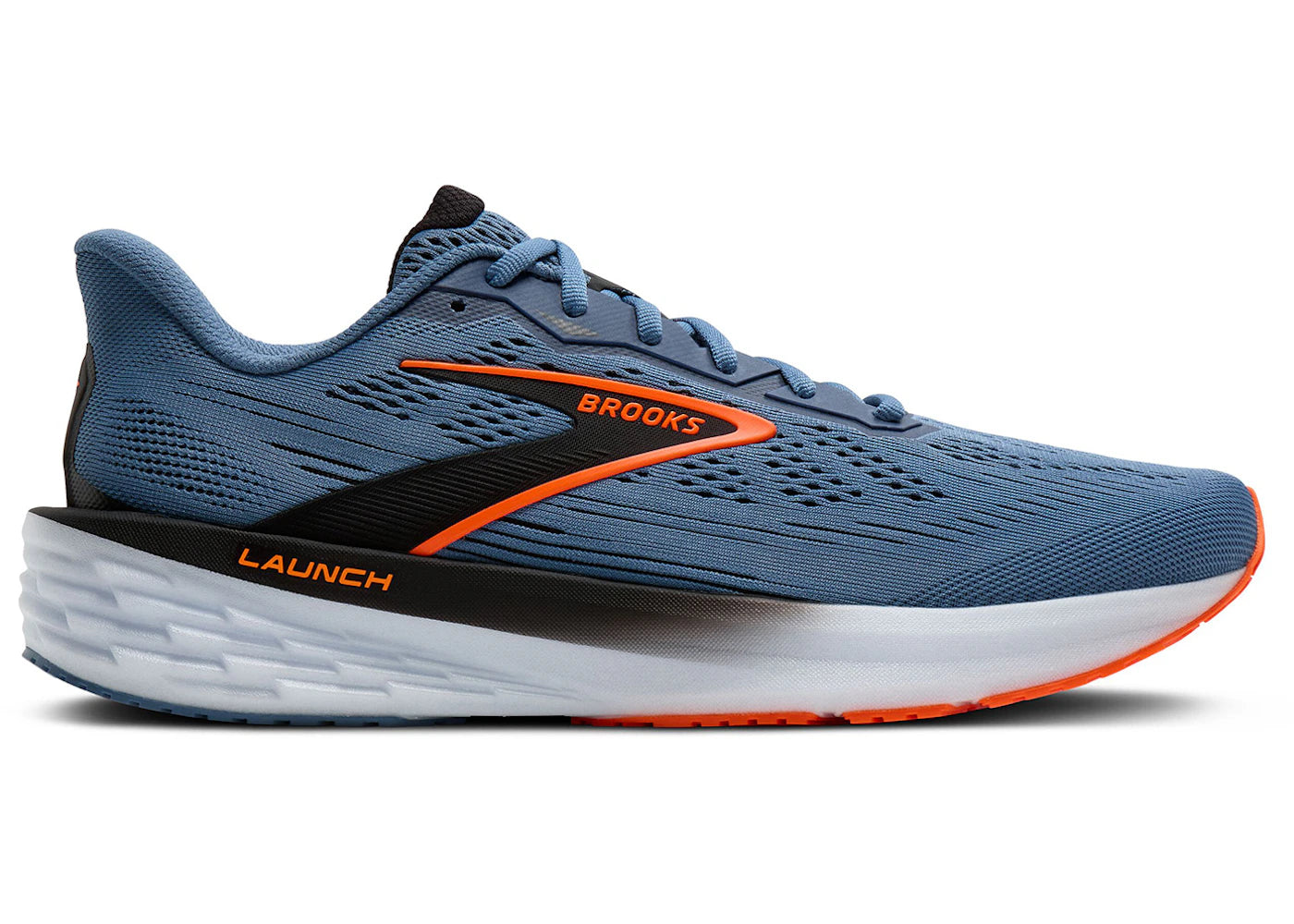 Brooks Launch 12 Moonlight Black Orange - vue 360