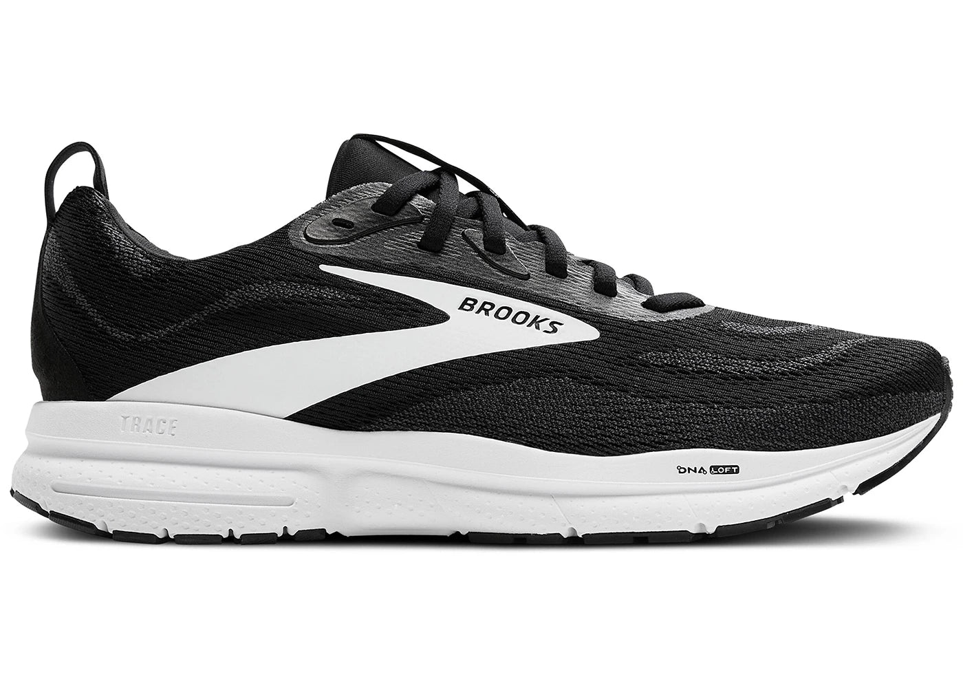 Brooks Trace 4 Black Grey White - vue 360
