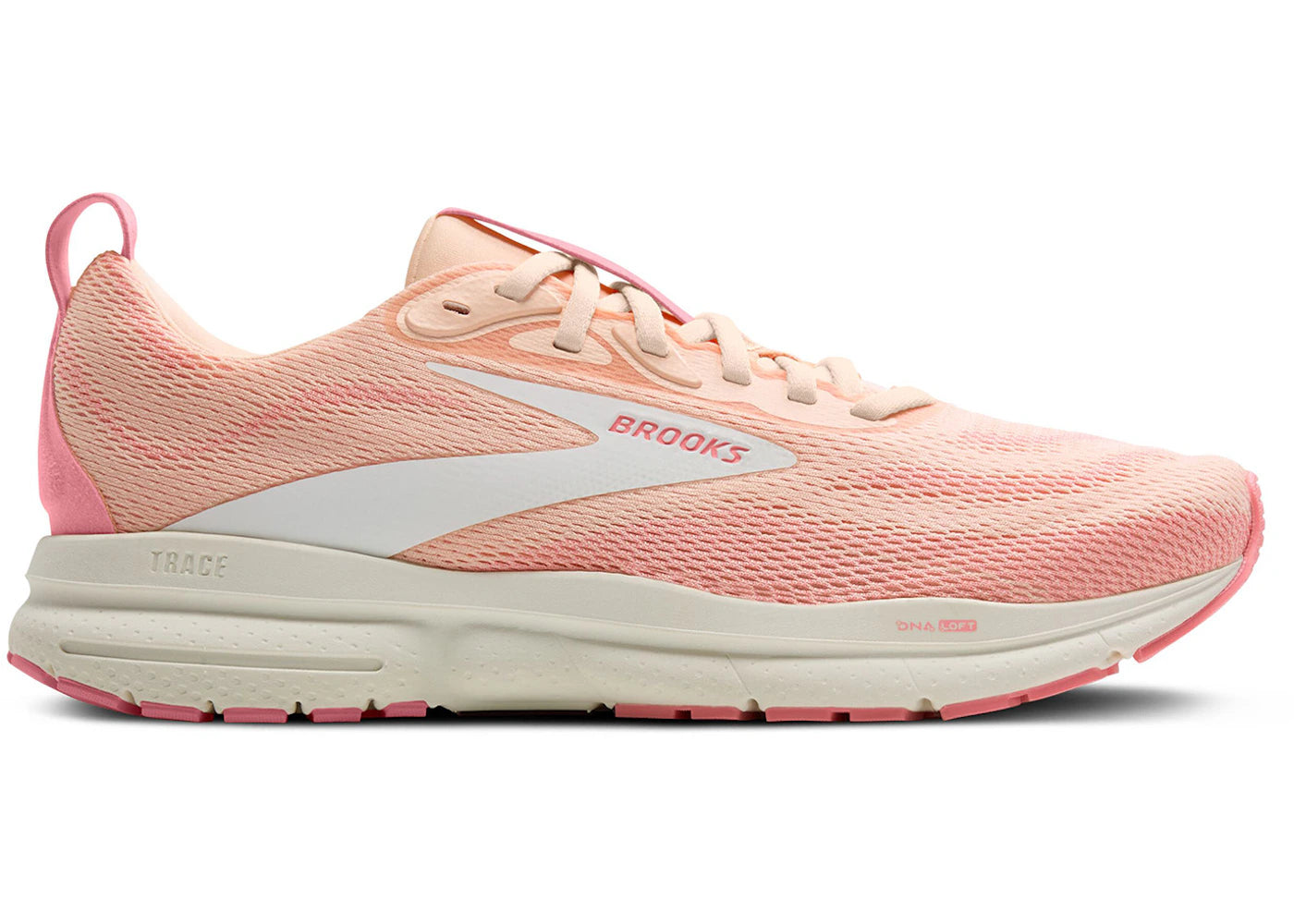 Brooks Trace 4 Tropical Peach Dianthus Grey (Women's)