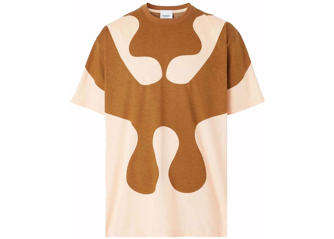 Burberry Abstract Print T-Shirt Brown - vue 360