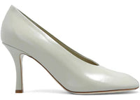 Burberry Almond-Toe Slip-On Pumps Pebble (Women's)