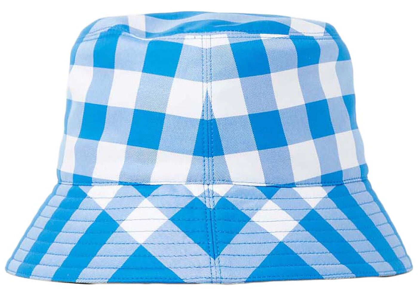 Burberry Check Baseball Cap Blue/White - vue secondaire B