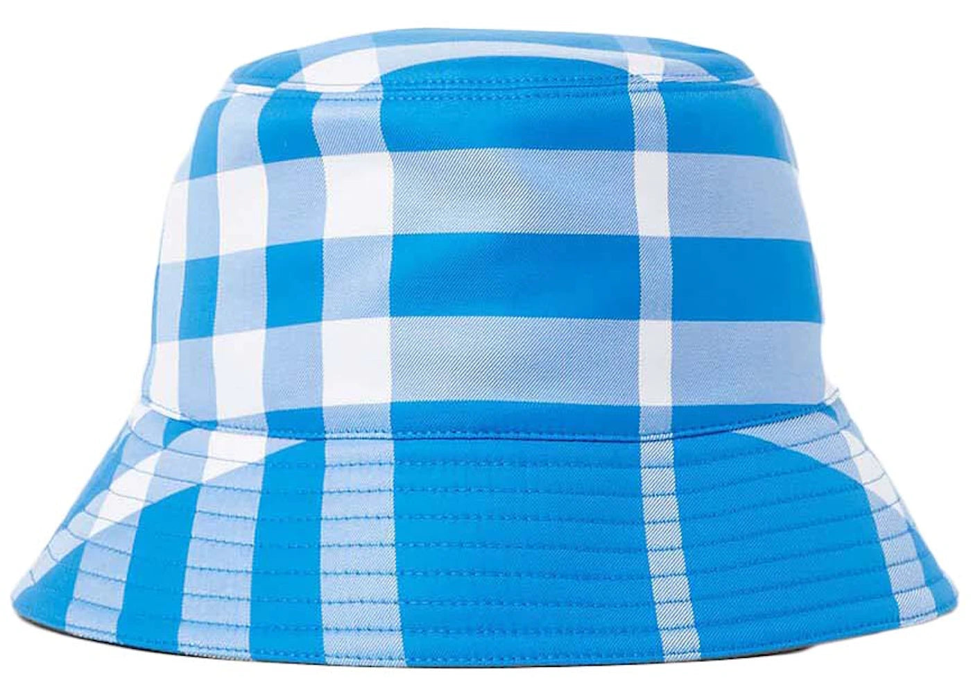 Burberry Check Baseball Cap Blue/White - vue secondaire A