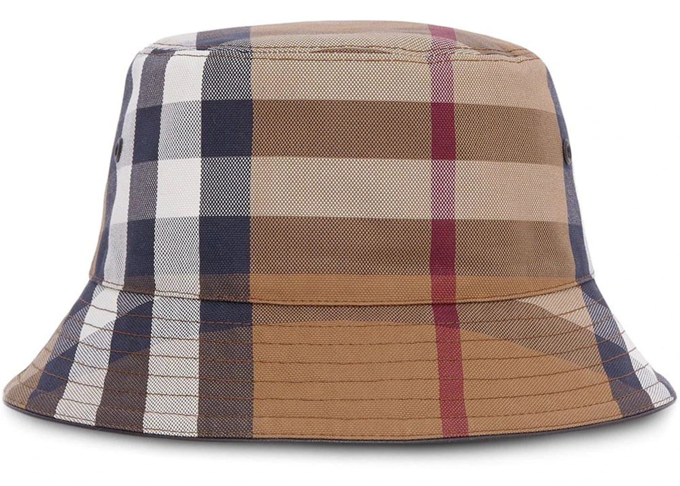 Burberry Check Cotton Canvas Bucket Hat Birch Brown - vue 360