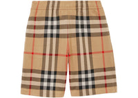 Burberry Check Cotton Jacquard Shorts Archive Beige