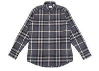 Burberry Check Cotton Shirt Grey/White