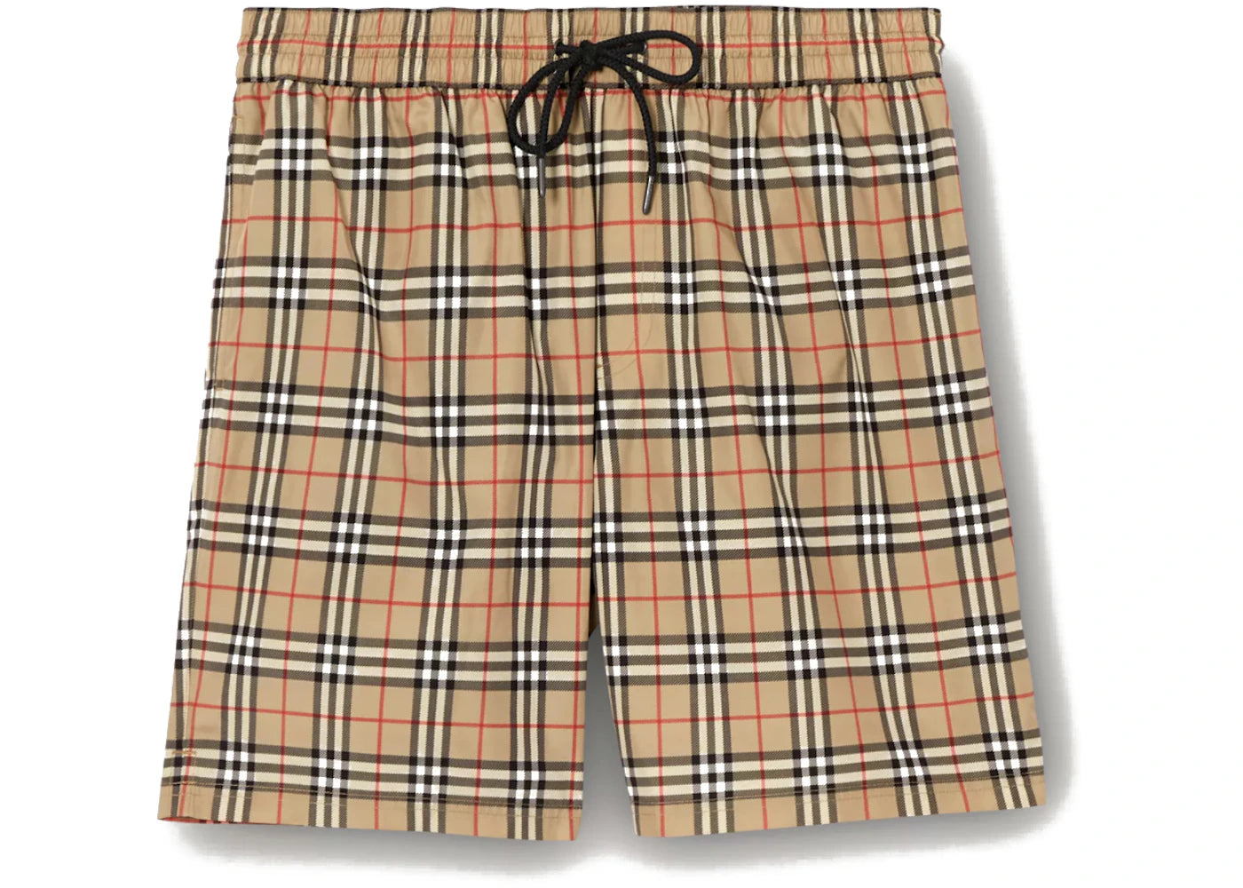 Burberry Check Drawcord Swim Shorts Beige - vue 360