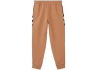 Burberry Check-Panel Track Pants Brown