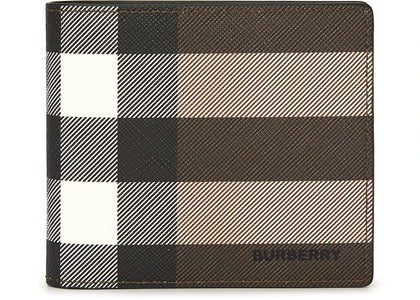 Burberry Check Short Wallet Brown - authentic Burberry product