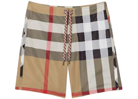 Burberry Check Swim Shorts Archive Beige