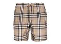 Burberry Checked Swim Shorts Beige/Yellow