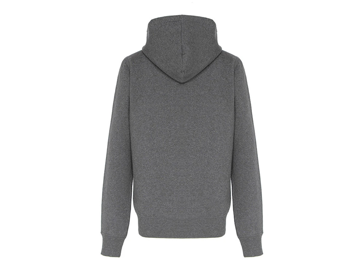 Burberry Clarendon Check Hood Zip Up Hoodie Gray - vue secondaire B