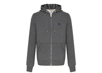 Burberry Clarendon Check Hood Zip Up Hoodie Gray