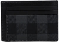 Burberry Coated Canvas Card Holder Black