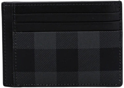 Burberry Coated Canvas Card Holder Black