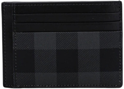 Burberry Coated Canvas Card Holder Black - authentic Burberry product