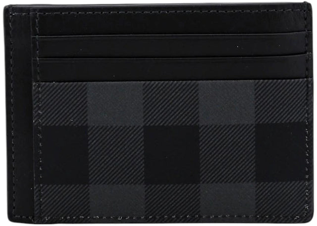 Burberry Coated Canvas Card Holder Black