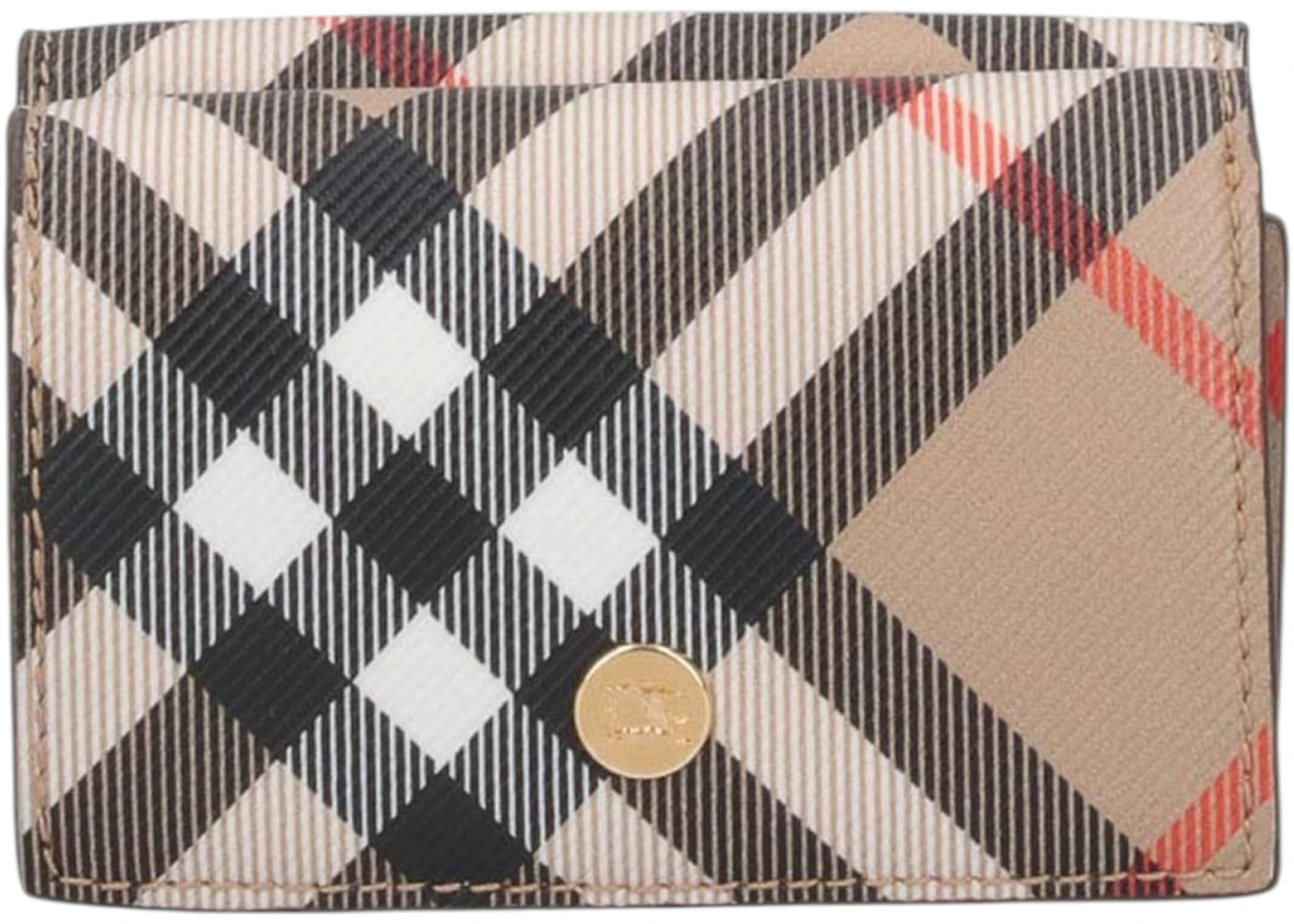 Burberry Compact Book Wallet Beige - vue 360
