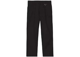 Burberry Cotton Gabardine Tailored Trousers Black - vue 360