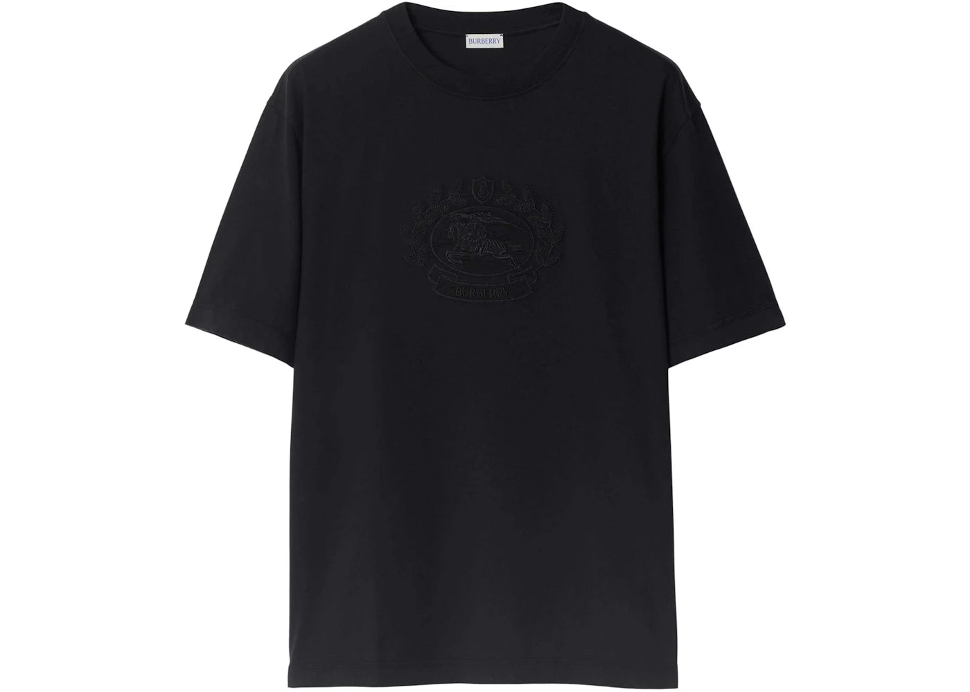 Burberry Cotton T-Shirt Black - vue secondaire A