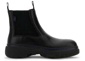 Burberry Creeper Low Leather Chelsea Boot Black - vue 360