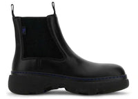 Burberry Creeper Low Leather Chelsea Boot Black