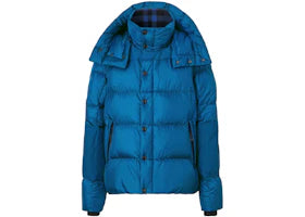 Burberry Detachable Sleeve Hooded Puffer Jacket Midnight Navy