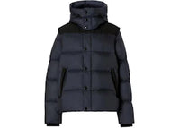 Burberry Detachable Sleeve Hooded Puffer Jacket Navy