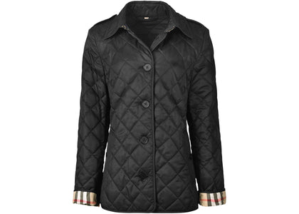 Burberry Diamond Quilted Jacket Black - authentic Burberry apparel