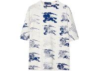 Burberry EKD Stamp Print Cotton T-shirt White