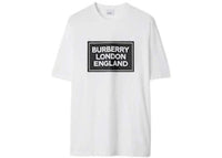Burberry Ellison Logo Print T-shirt White