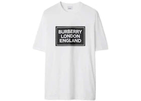 Burberry Ellison Logo Print T-shirt White