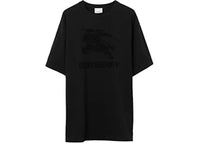 Burberry Embroidered EKD Cotton T-shirt Black