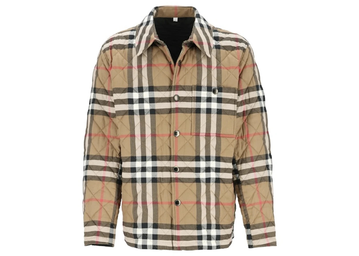 Burberry Forres Diamond Quilted Jacket Taupe Brown - vue 360