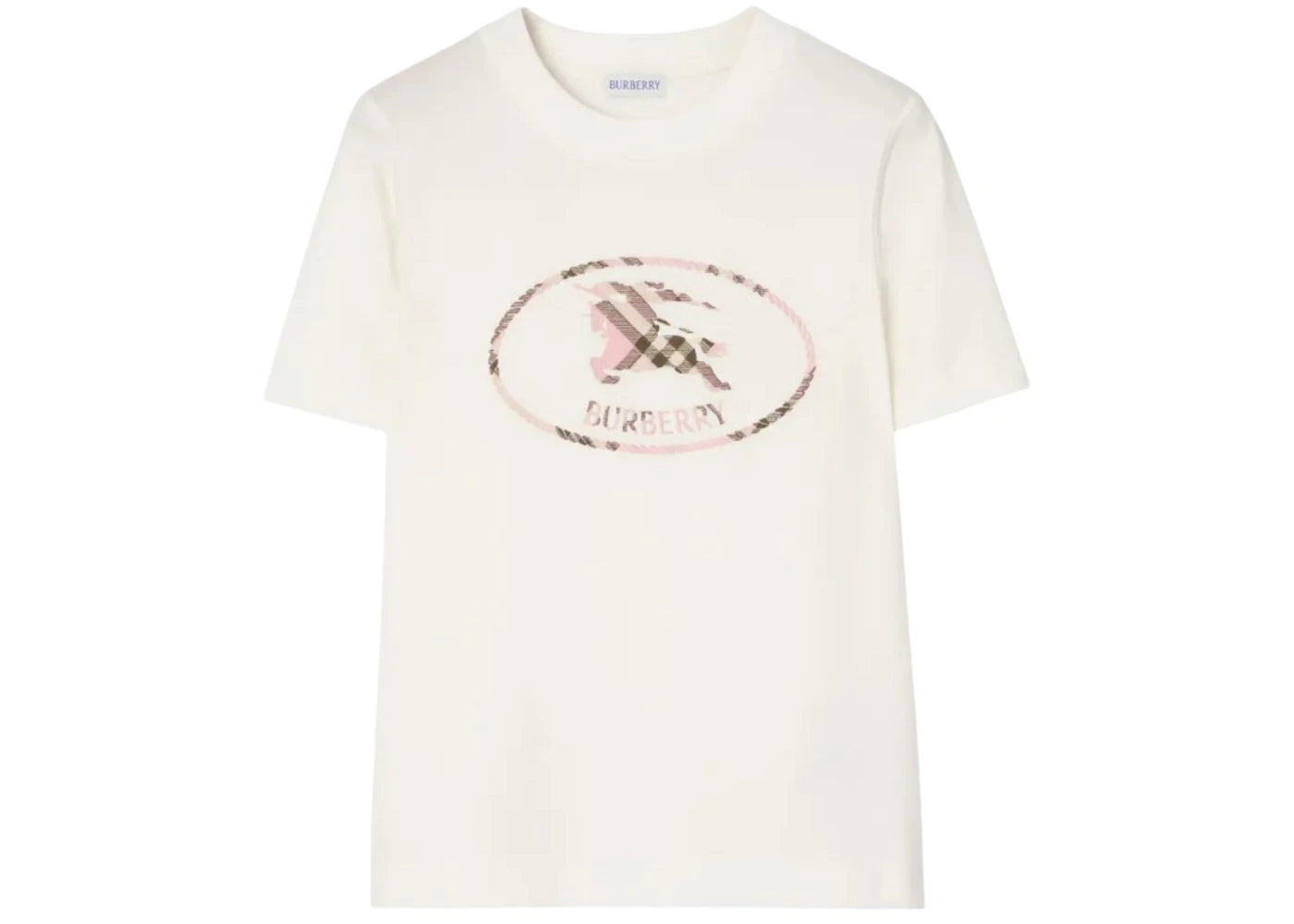 Burberry Frankie Big Logo T-shirt Chalk Pink Chk - vue 360