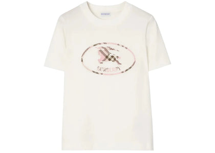 Burberry Frankie Big Logo T-shirt Chalk Pink Chk - authentic Burberry apparel