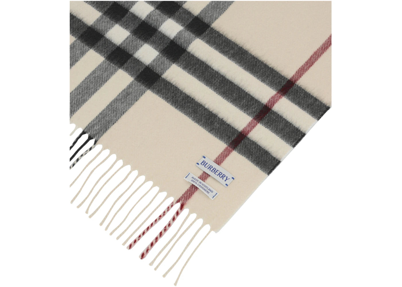 Burberry Giant Check Cashmere Scarf Stone - vue secondaire B