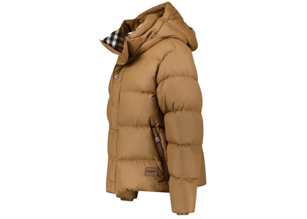 Burberry Halsby Brown Down Jacket Brown - vue secondaire B