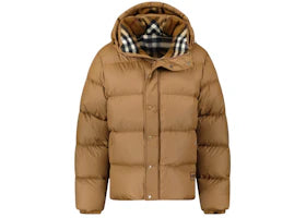 Burberry Halsby Brown Down Jacket Brown - vue 360