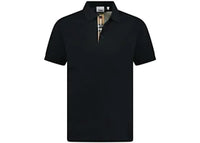 Burberry Hartford Check Placket Polo Black