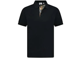 Burberry Hartford Check Placket Polo Black