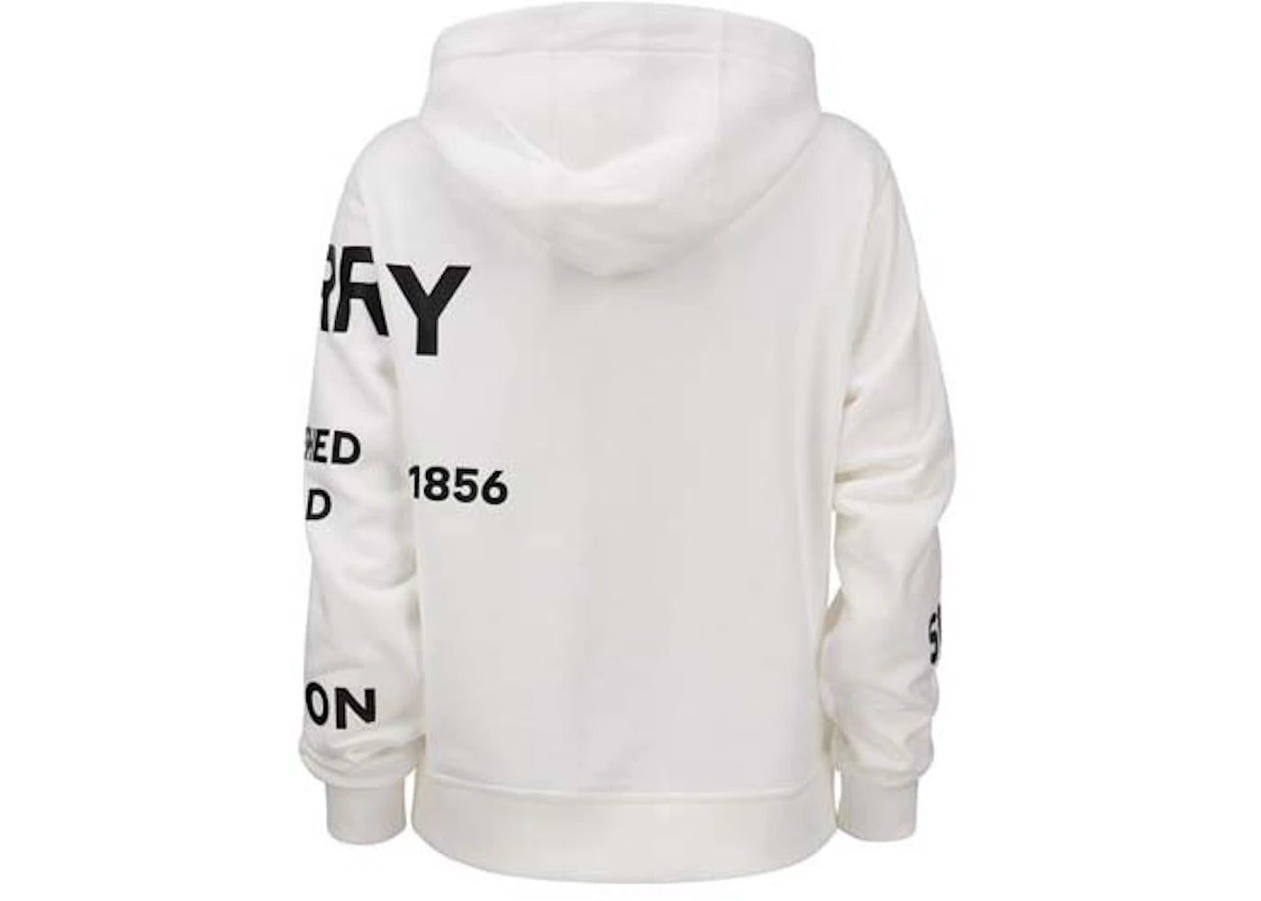 Burberry Horseferry Print Cotton Oversized Hoodie White - vue secondaire A