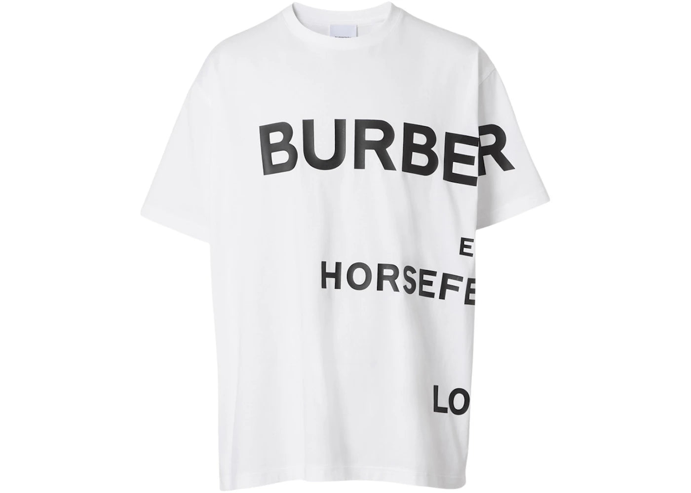Burberry Horseferry Print Cotton T-shirt White/Black - vue 360