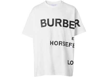Burberry Horseferry Print Cotton T-shirt White/Black - authentic Burberry apparel