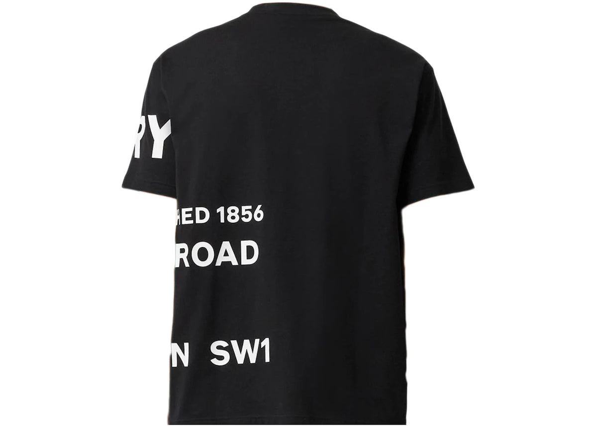 Burberry Horseferry-Print T-shirt Black/White - vue secondaire B